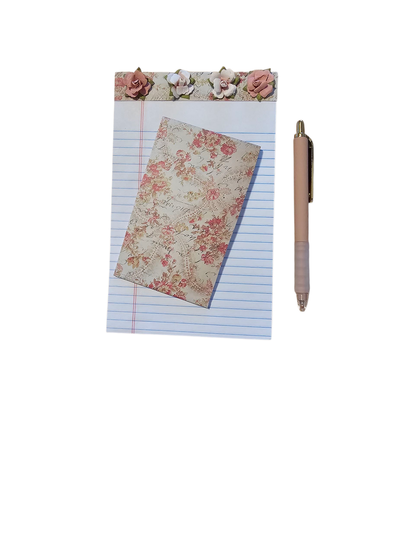 Decorative notepad and pen