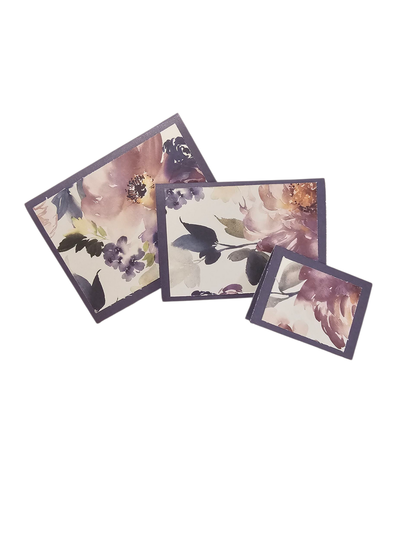 Set of 6 note cards blank inside